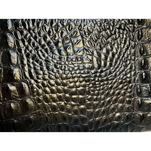 Courage. b Black crocodile Leather Shoulder Bag or Clutch with Removable Strap - Picture 4 of 10